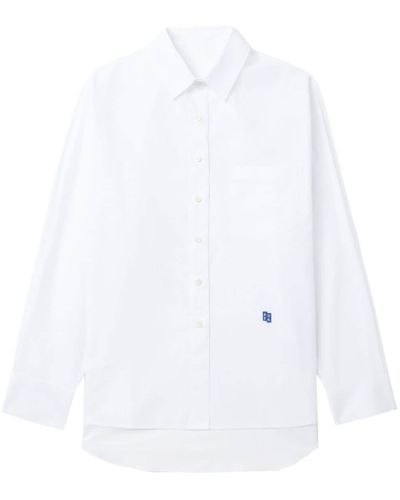 Adererror Logo-embroidered Cotton-poplin Shirt - White