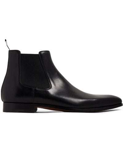 Magnanni Shaw Leather Boots - Black