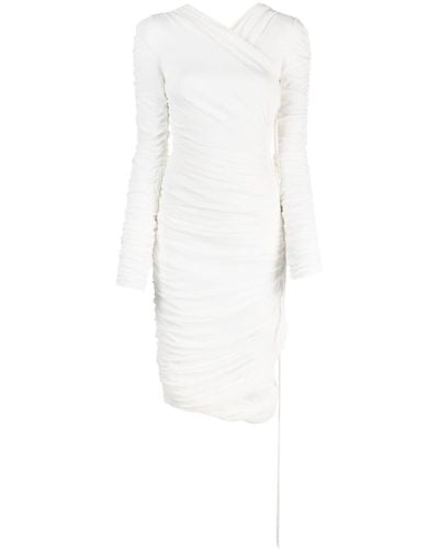 Khaite ギャザー ドレス - ホワイト
