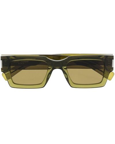 Saint Laurent Wayfarer-frame Sunglasses - Green