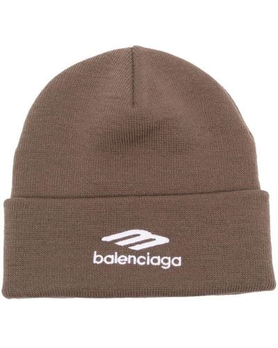 Balenciaga ロゴ ビーニー - ブラウン
