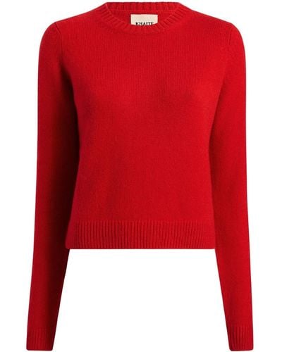 Khaite The Diletta Cashmere Sweater - Red