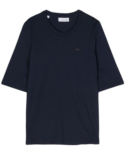 Lacoste T-shirt Met Logopatch - Blauw