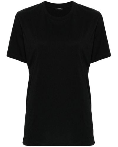 JOSEPH Short-sleeves Cotton T-shirt - Black