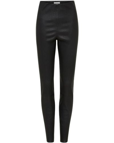 Rebecca Vallance Legging Lincoln en cuir - Noir