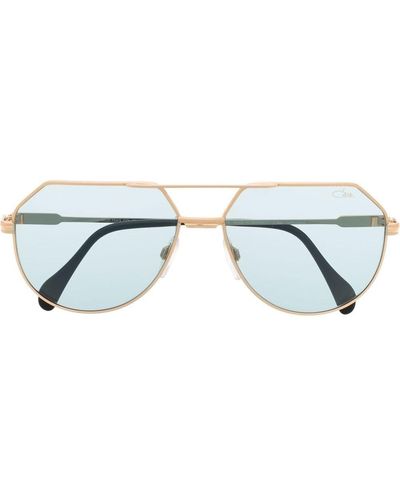 Cazal Tinted Pilot-frame Sunglasses - Blue