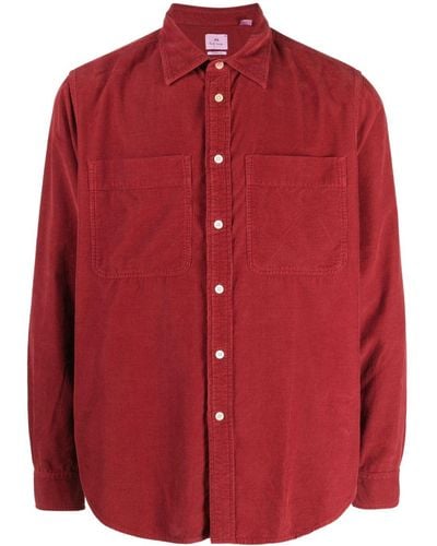 PS by Paul Smith Overhemd Met Logopatch - Rood