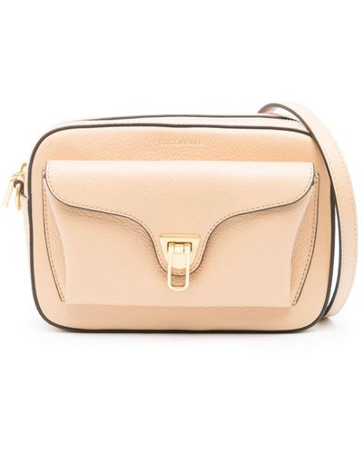 Coccinelle Small Beat Soft Cross Body Bag - Natural