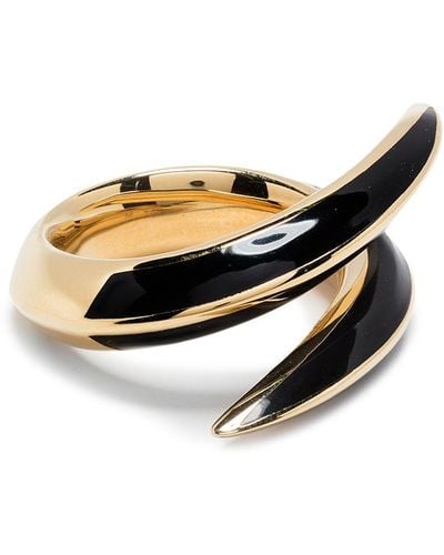 Shaun Leane Sabre Deco Gold Vermeil-plated Ring - White