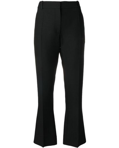 Valentino Garavani Tailored Cropped Flared Trousers - Black