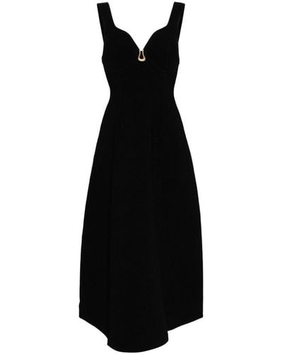 Aje. Marisole Knitted Midi Dress - Black