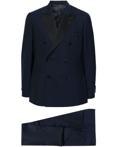 Lardini Doppelreihiger Anzug - Blau