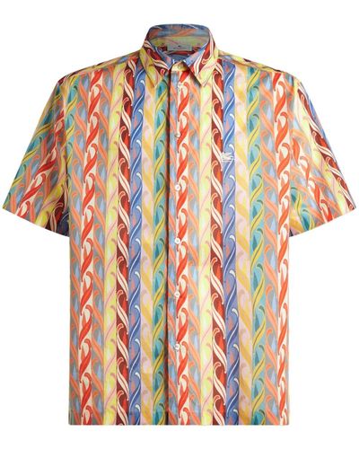 Etro Overhemd Met Grafische Print - Wit