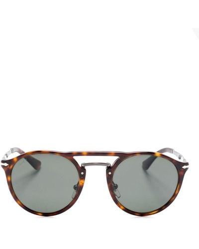 Persol Po3264s Round-frame Sunglasses - Grey