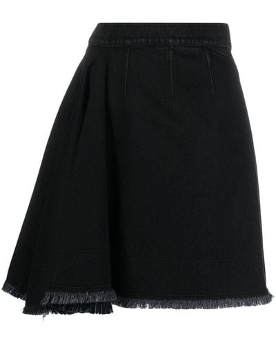 Alexander McQueen High-waisted A-line Skirt - Black