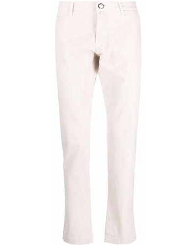 Jacob Cohen Four-pocket Stretch-cotton Chinos - Natural