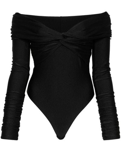 ANDAMANE Kendall Off-shoulder Bodysuit - Black
