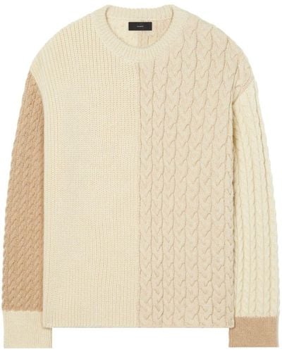 Alanui The Talking Glacier Patchwork Sweater - Natural