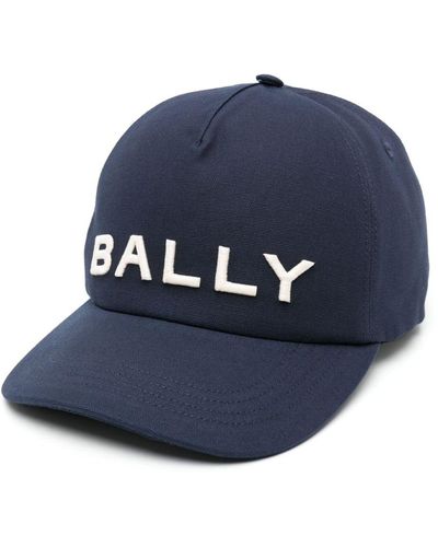 Bally Cappello da baseball con ricamo - Blu