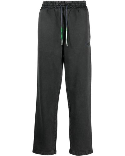 Missoni Logo-embroidered Drawstring Track Trousers - Grey
