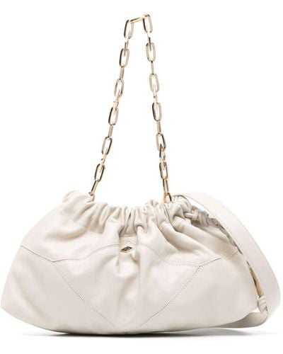 Ba&sh June Leather Shoulder Bag - Natural