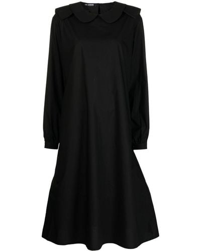 Raf Simons ラウンドカラー ドレス - ブラック