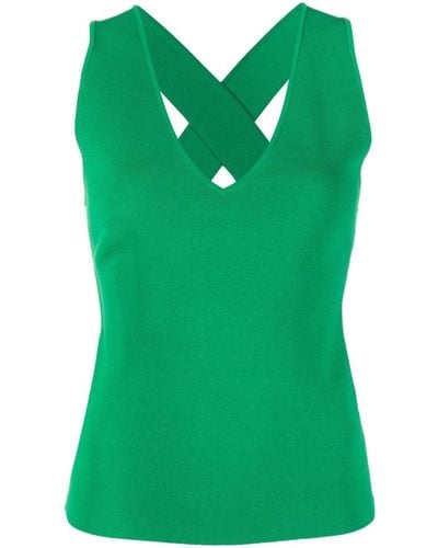 P.A.R.O.S.H. Crossover-strap Detail Top - Green