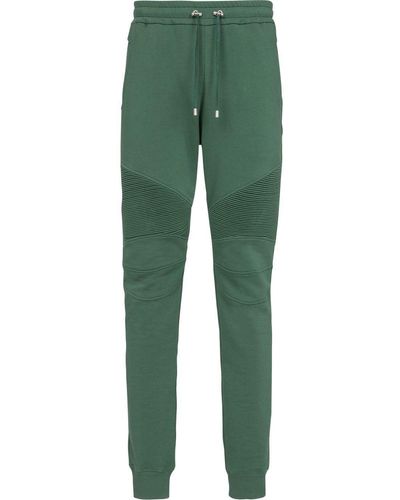 Balmain Pantalones de chándal con cordón - Verde