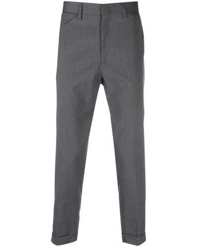 Low Brand Cropped-leg Tailored Pants - Gray