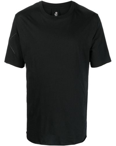 Thom Krom T-shirt en coton à coutures apparentes - Noir