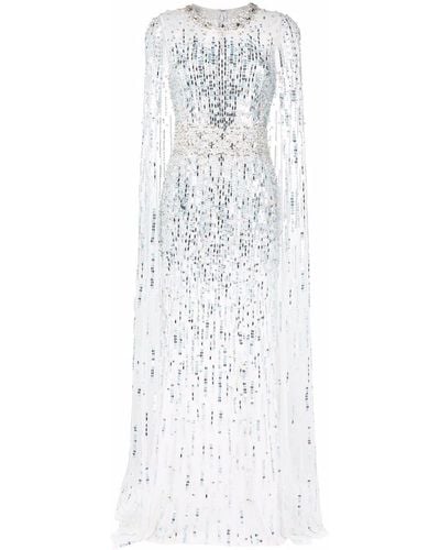 Jenny Packham Lux Abendkleid mit Pailletten - Mehrfarbig