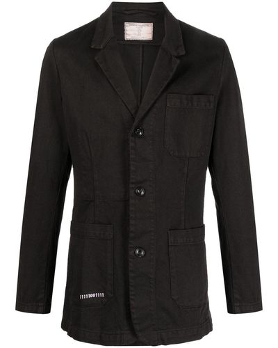 Societe Anonyme Giacca Granpa Denim Blazer - Black