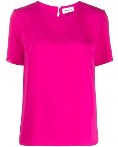 P.A.R.O.S.H. Short-sleeve Blouse - Pink