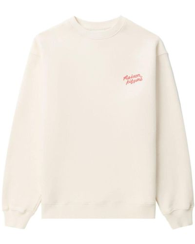 Maison Kitsuné Handwriting Comfort Sweatshirt - White