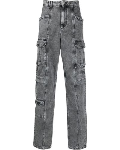 Isabel Marant Jerwan Straight-leg Jeans - Gray