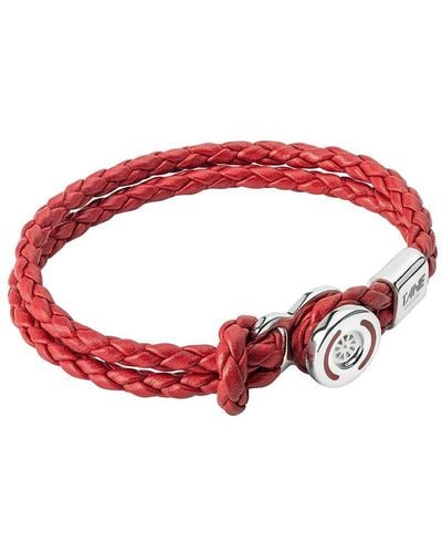 TANE MEXICO 1942 Braided Leather Bracelet - Red