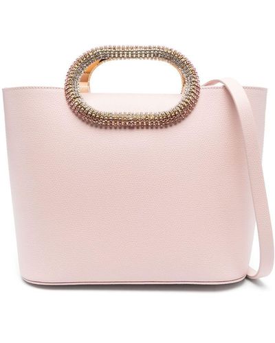 Rosantica Anita Crystal-embellished Handle Bag - Pink