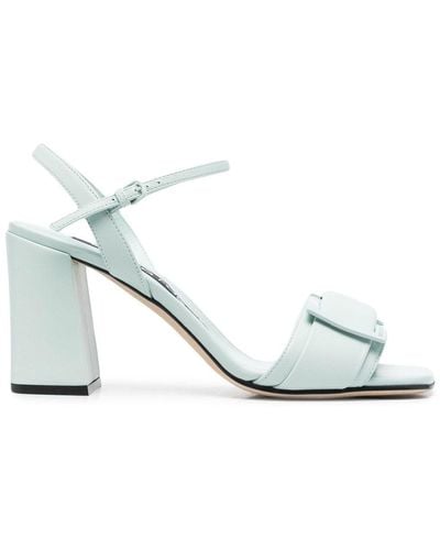 Sergio Rossi Prince Leather Sandals - Green