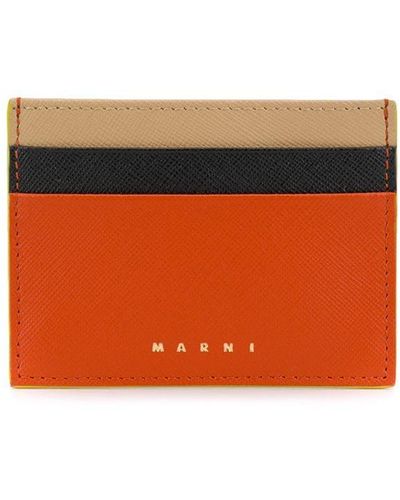 Marni カードケース - オレンジ