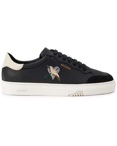 Axel Arigato Clean 180 Heart Bird-embroidered Sneakers - Black