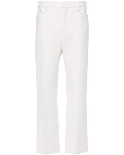 Tom Ford Wallis Twill Tailored Trousers - White