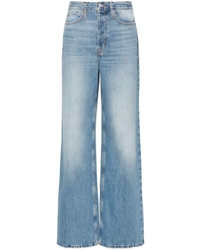 FRAME The 1978 Straight-Leg-Jeans mit hohem Bund - Blau