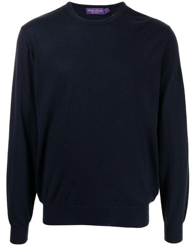 Ralph Lauren Purple Label Gebreide Sweater - Blauw