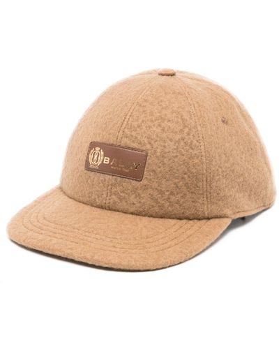 Bally Logo-patch Flat-brim Cap - Natural