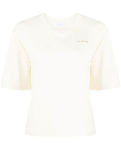 Off-White c/o Virgil Abloh Walking Man Cotton T-shirt - White