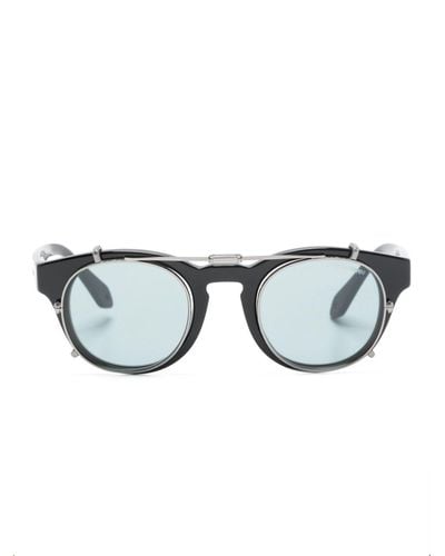 Giorgio Armani Pantos-frame Clip-on Sunglasses - Black