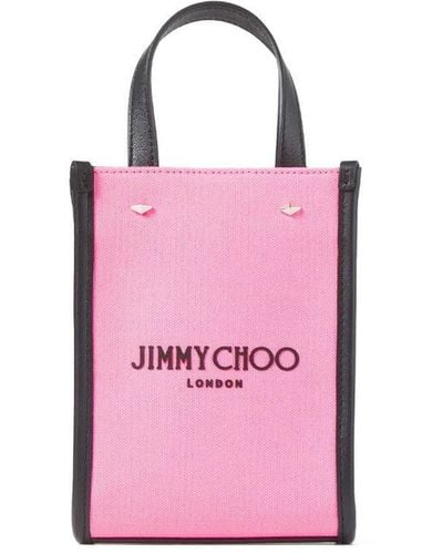 Jimmy Choo Mini sac cabas N/S - Rose