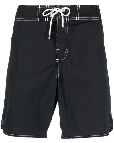 Jil Sander Contrast-stitch Swim Shorts - Black