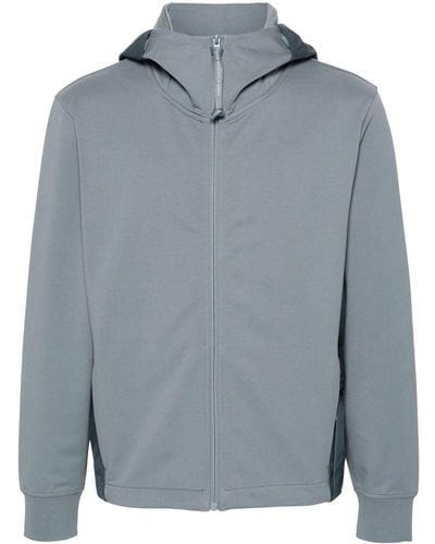 C.P. Company Ripstop-panels Zipped Hooded Jacket - Grey