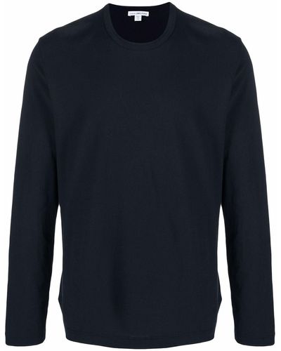 James Perse Pullover mit Rundhalsausschnitt - Blau